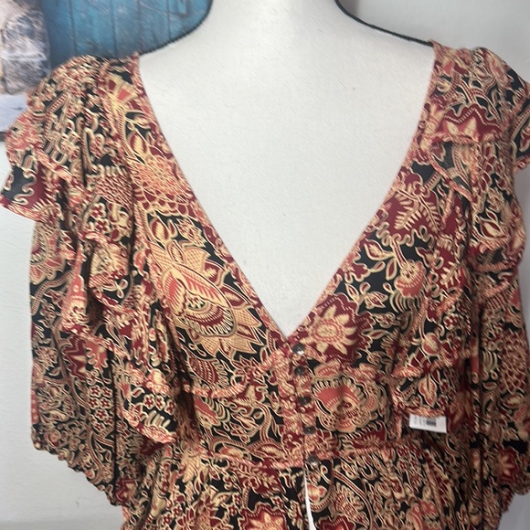 NWT!! Love the Label Anthropologie Jaipur Printed Top - Picture 4 of 8